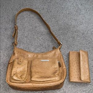 Brown Shoulder Bag Matching Wallet